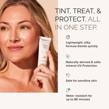Load image into Gallery viewer, Woman holding Mdsolarsciences Mineral Tinted Creme SPF 30
